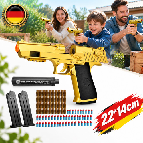 Gold spielzeugpistole - gold,