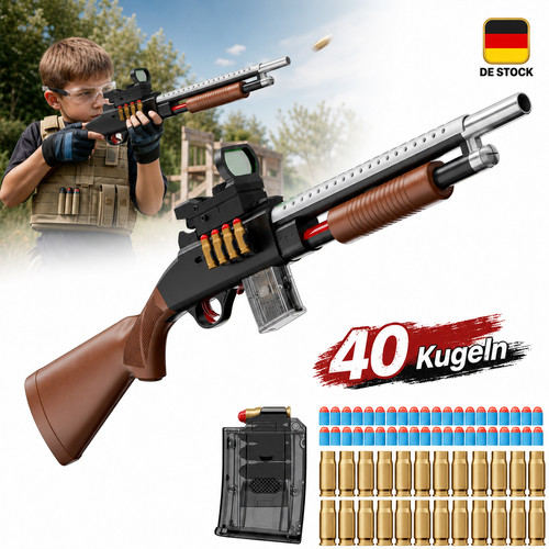 Spielzeugpistole mit spielzeug - spielzeugpistole,